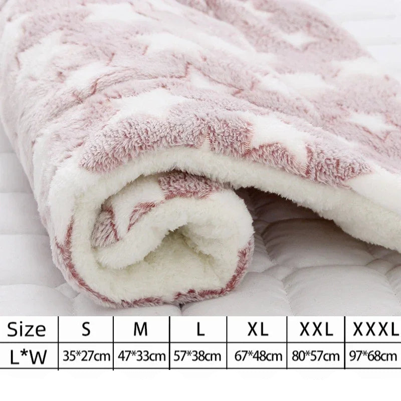 Ultra-Soft Plush Pet Mat; Fleece Kennel Liner & Crate Bed Cushion