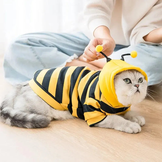 Bumble Bee Cozy Fleece Character Pet Hoodie