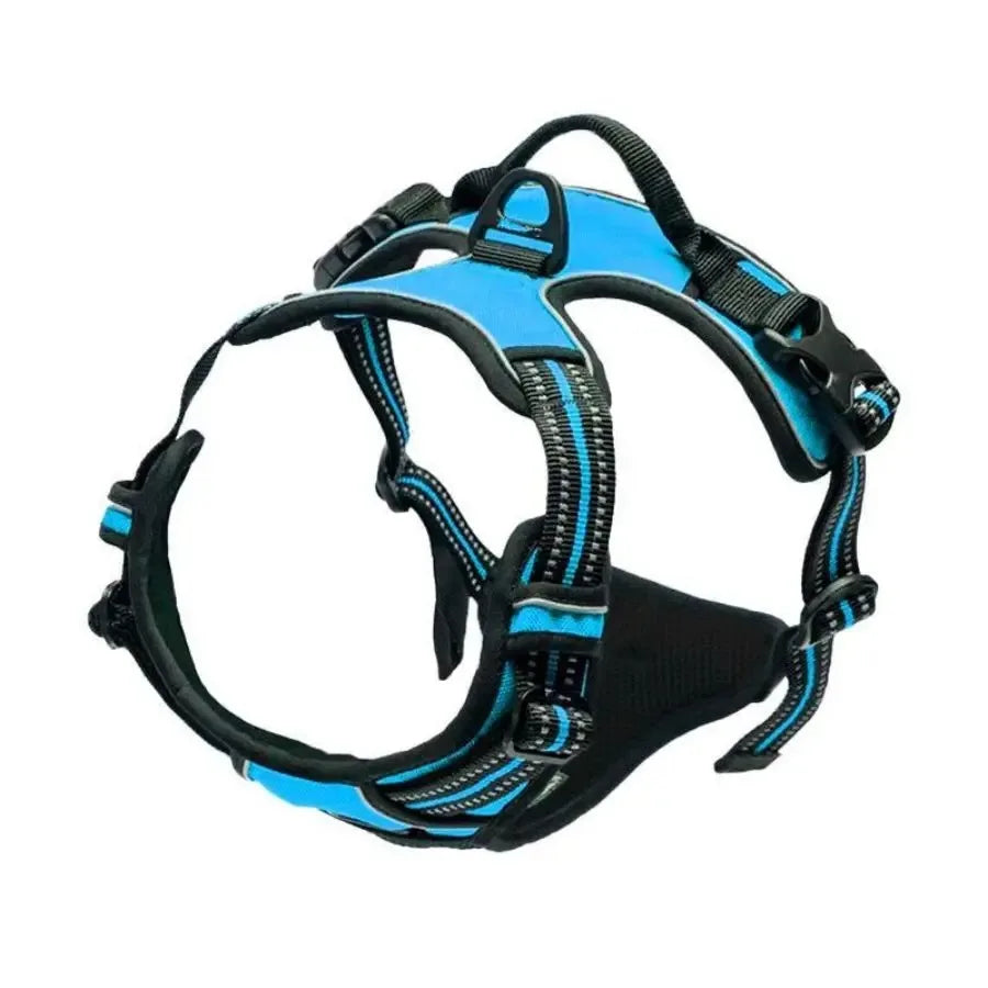 No-Pull Adjustable Dog Harness Set; Breathable Mesh Vest with Matching Leash