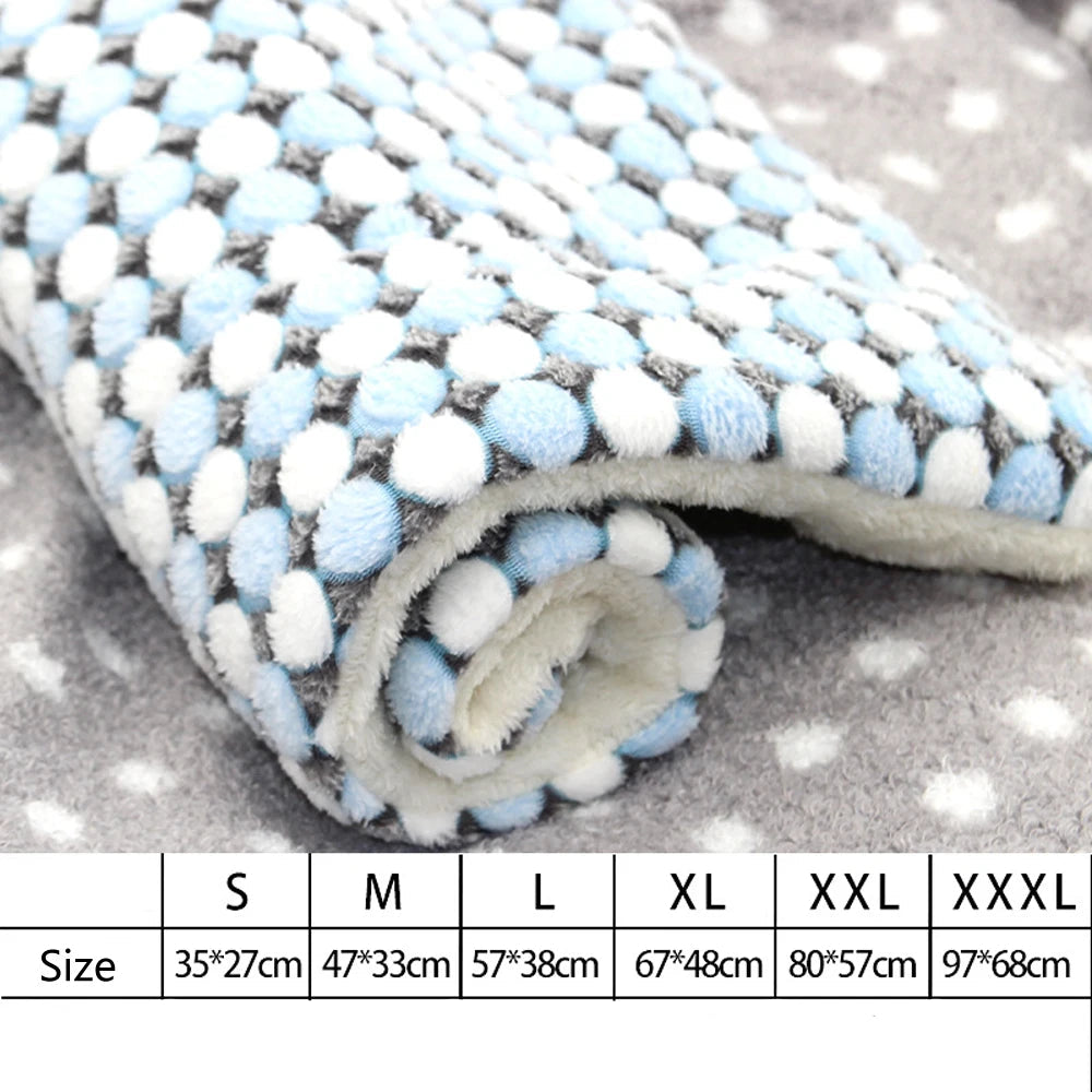 Ultra-Soft Plush Pet Mat; Fleece Kennel Liner & Crate Bed Cushion
