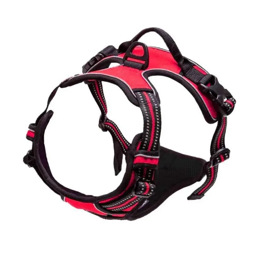 No-Pull Adjustable Dog Harness Set; Breathable Mesh Vest with Matching Leash