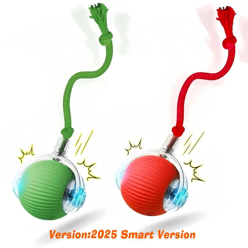 Smart Automatic Rolling Ball Cat Toy; USB Rechargeable Self-Moving Interactive Toy