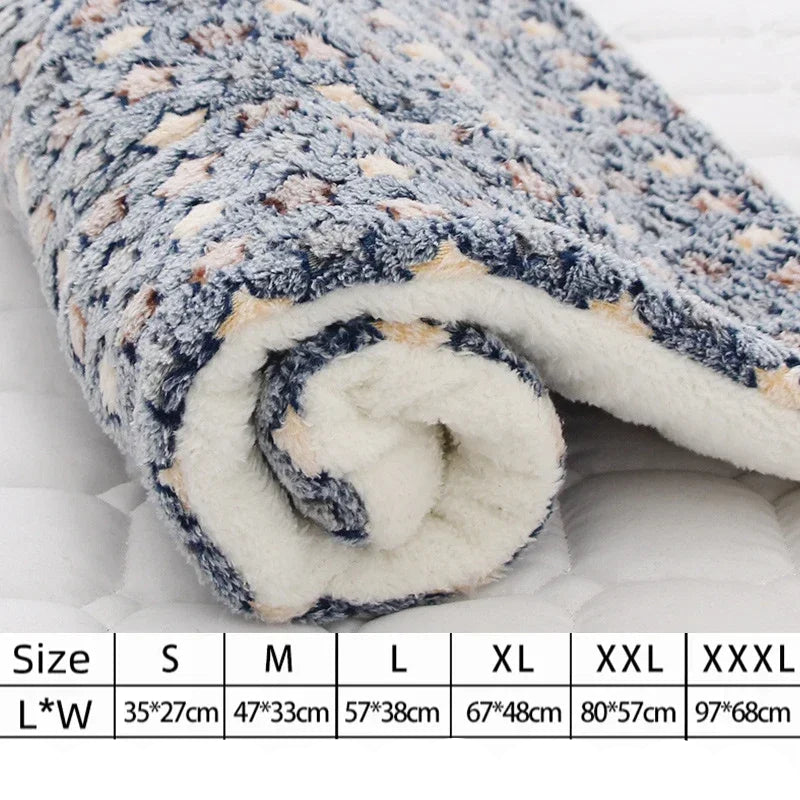 Ultra-Soft Plush Pet Mat; Fleece Kennel Liner & Crate Bed Cushion
