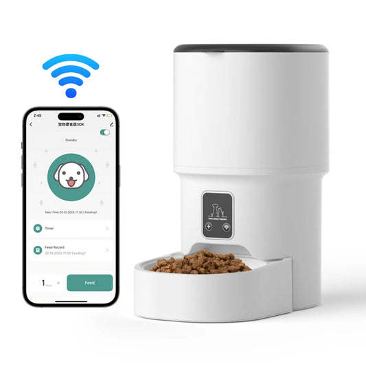 Smart Automatic Pet Feeder; Programmable Meal Timer & Portion Control Food Dispenser