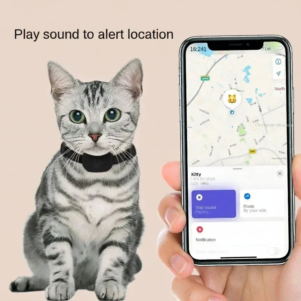 Waterproof GPS Pet Tracker; Real-Time Location & Activity Monitor for Dogs & Cats