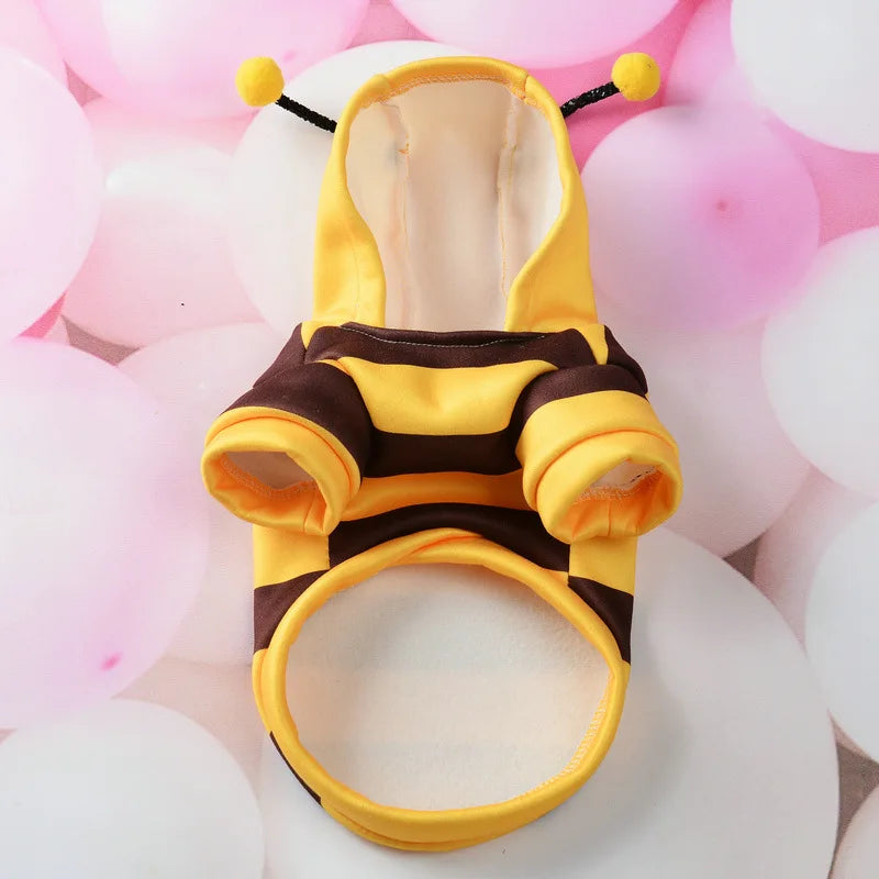 Bumble Bee Cozy Fleece Character Pet Hoodie
