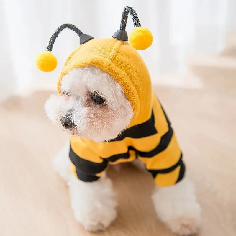 Bumble Bee Cozy Fleece Character Pet Hoodie