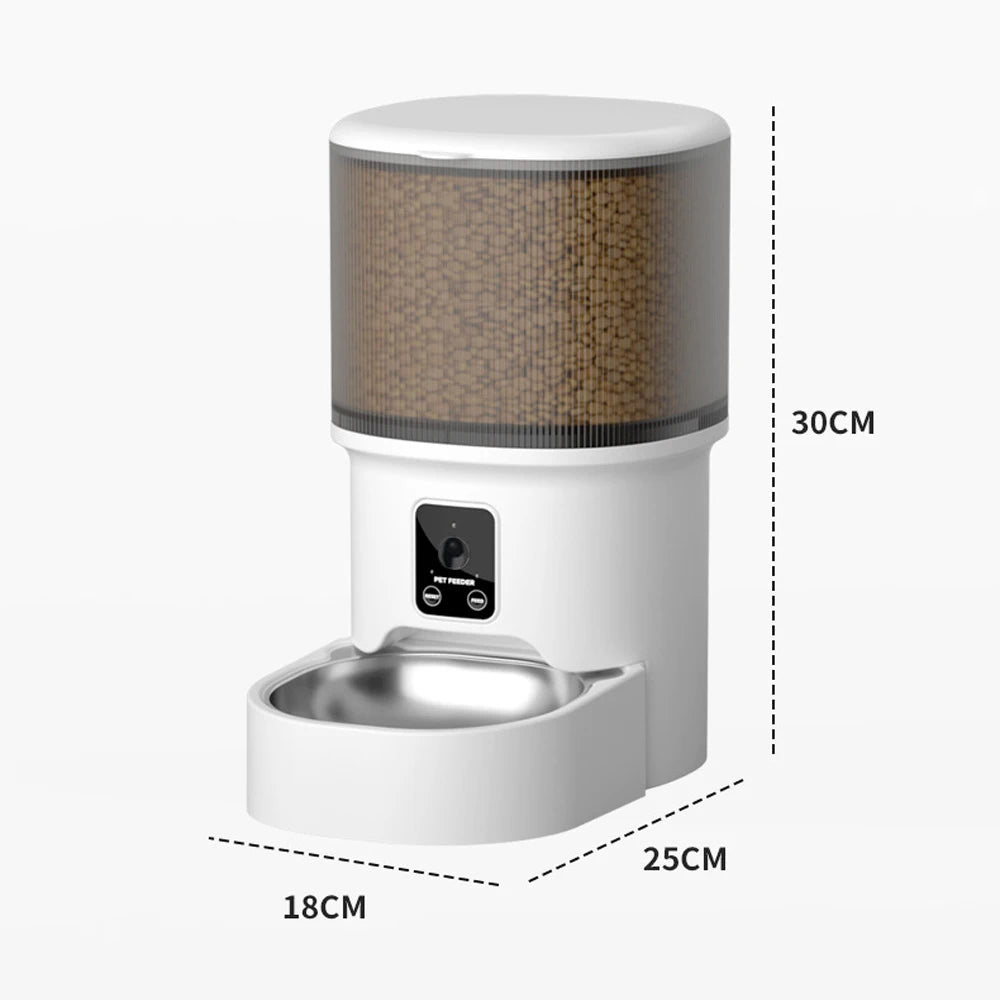 Smart Automatic Pet Feeder; Programmable Meal Timer & Portion Control Food Dispenser