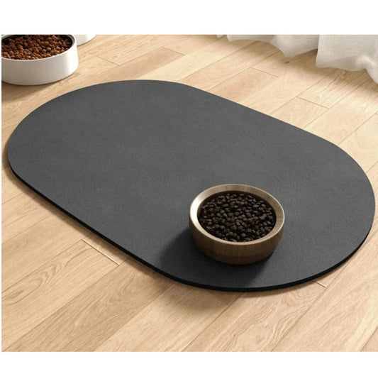 Waterproof Silicone Pet Feeding Placemat; Non-Slip Food & Water Bowl Mat