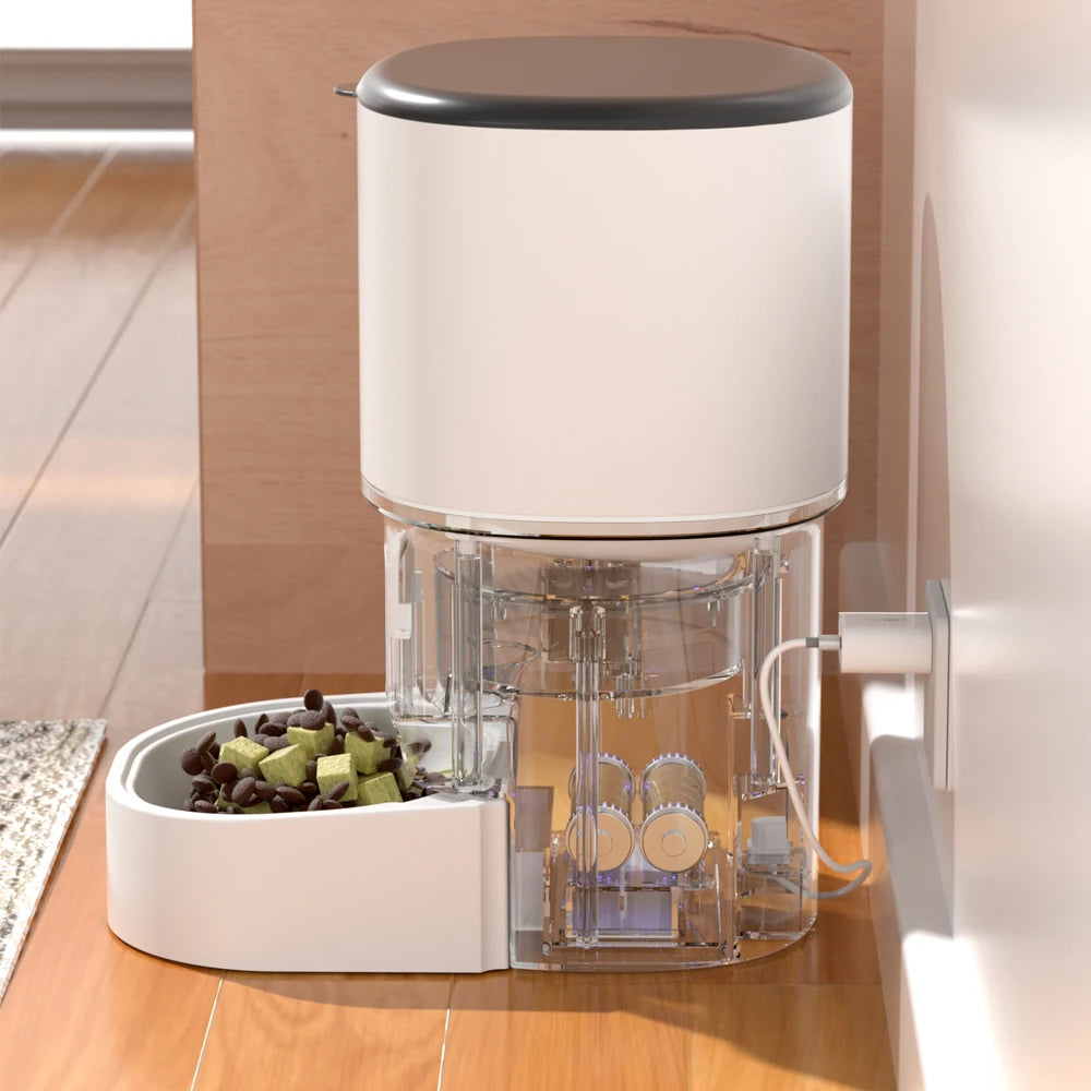Smart Automatic Pet Feeder; Programmable Meal Timer & Portion Control Food Dispenser