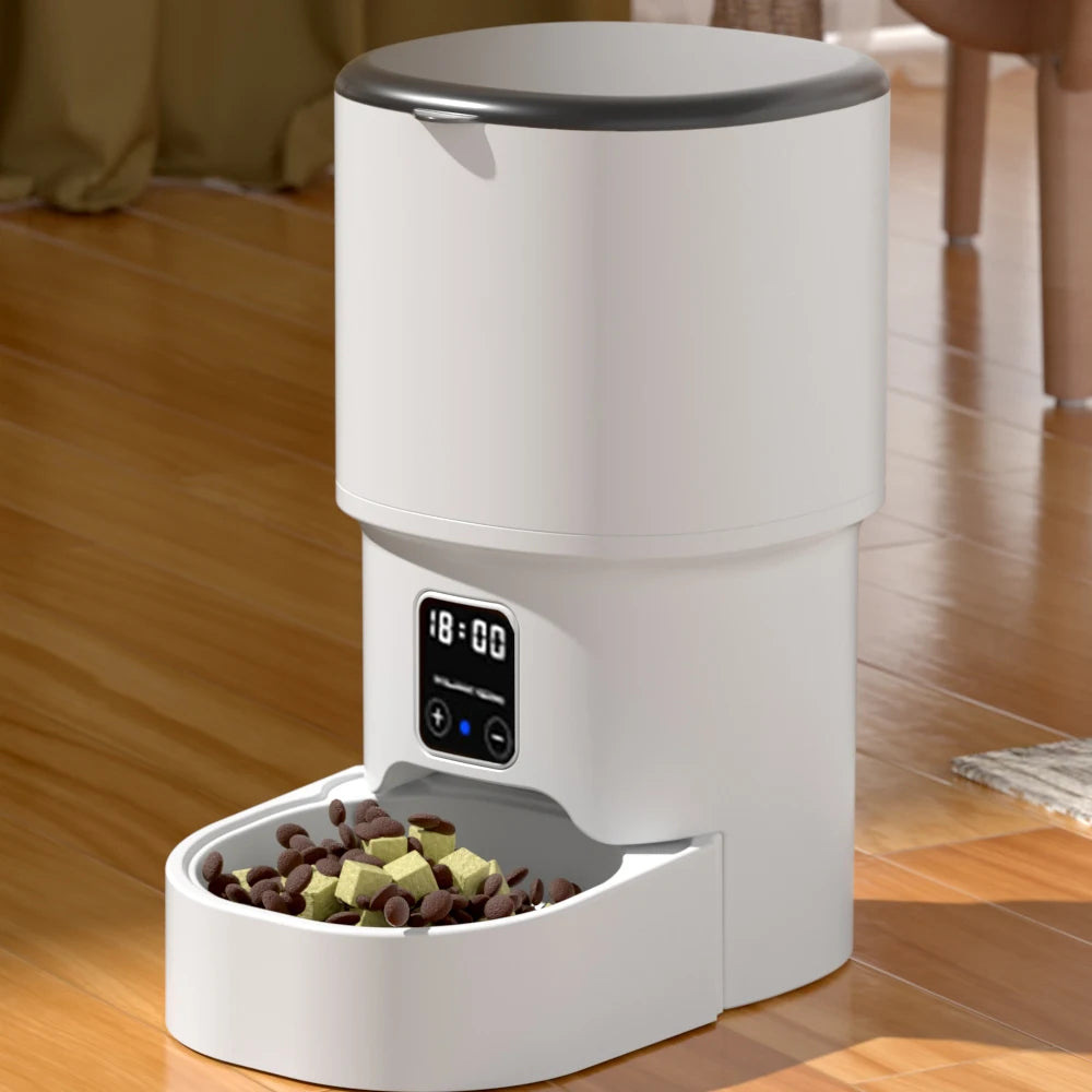 Smart Automatic Pet Feeder; Programmable Meal Timer & Portion Control Food Dispenser