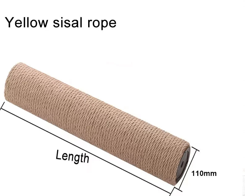 Sisal Rope Cat Tree Replacement Poles; Universal Scratching Post Repair Parts