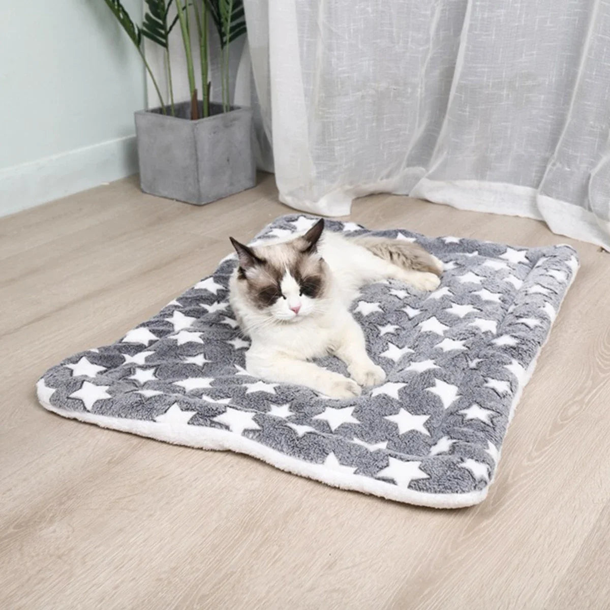 Ultra-Soft Plush Pet Mat; Fleece Kennel Liner & Crate Bed Cushion