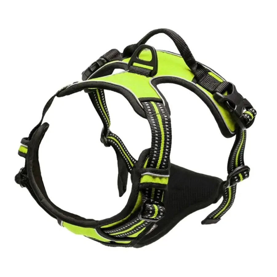 No-Pull Adjustable Dog Harness Set; Breathable Mesh Vest with Matching Leash