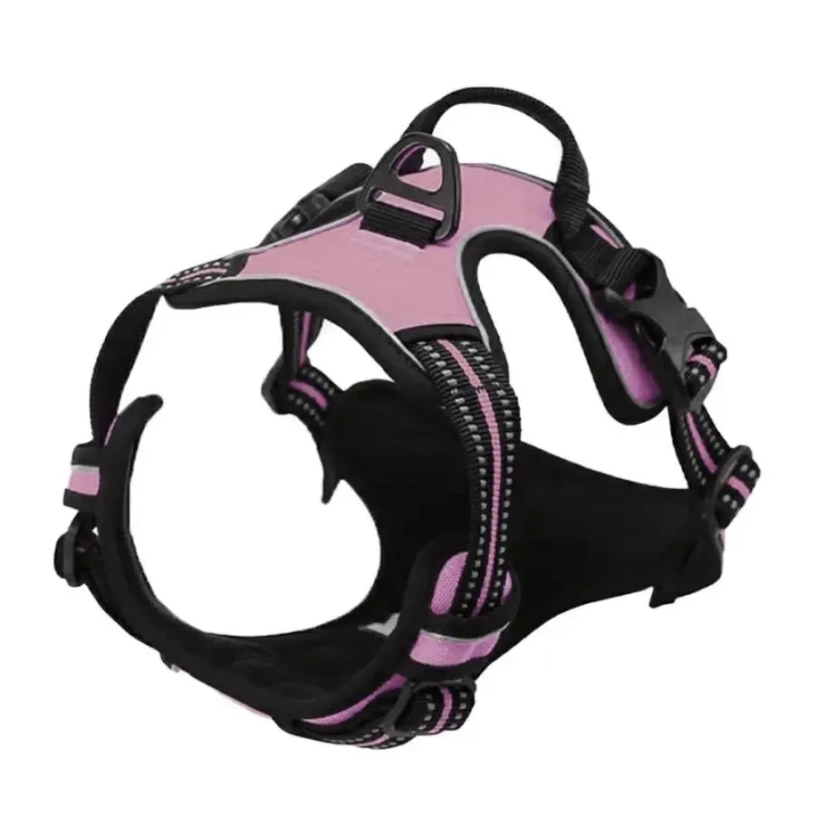 No-Pull Adjustable Dog Harness Set; Breathable Mesh Vest with Matching Leash