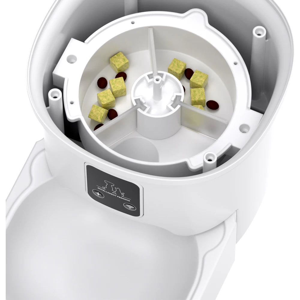 Smart Automatic Pet Feeder; Programmable Meal Timer & Portion Control Food Dispenser