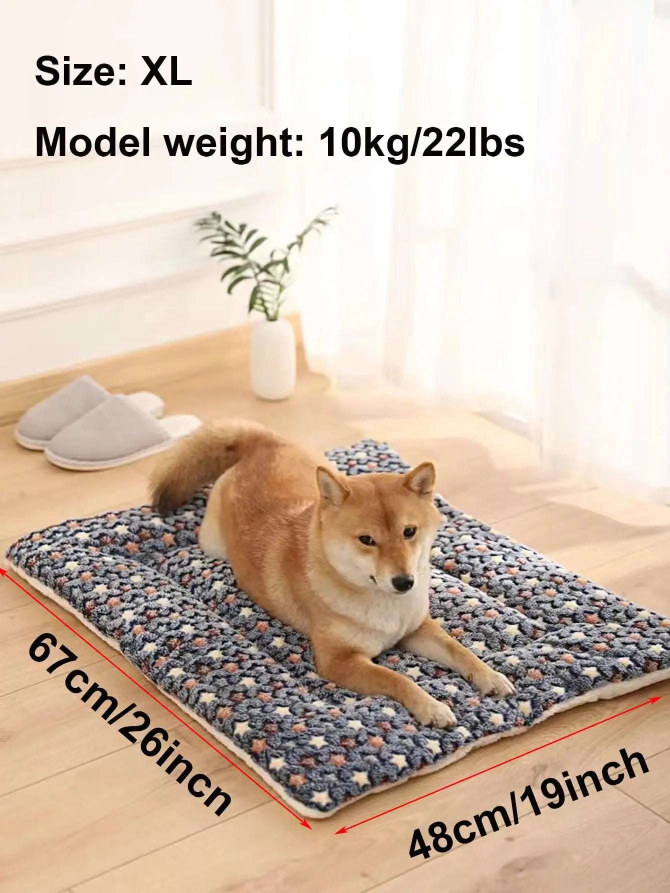 Ultra-Soft Plush Pet Mat; Fleece Kennel Liner & Crate Bed Cushion