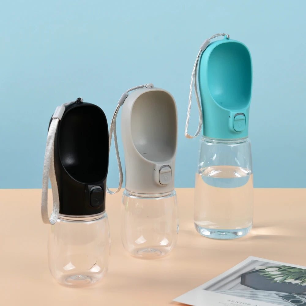 Leak-Proof Portable Pet Water Bottle; Travel Dispenser Cup for Dog Walking