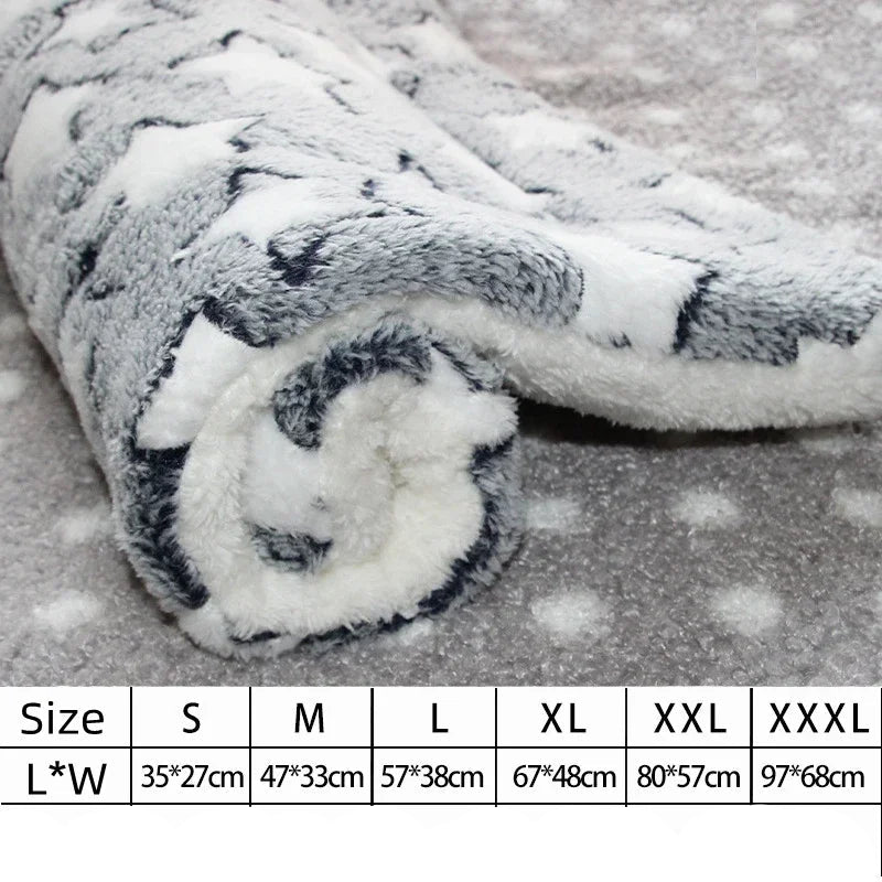 Ultra-Soft Plush Pet Mat; Fleece Kennel Liner & Crate Bed Cushion