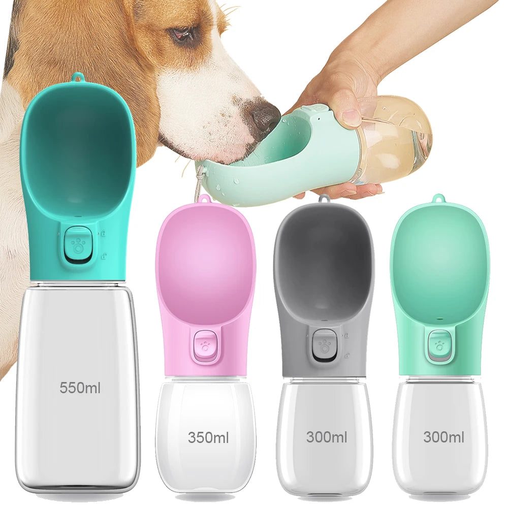 Leak-Proof Portable Pet Water Bottle; Travel Dispenser Cup for Dog Walking