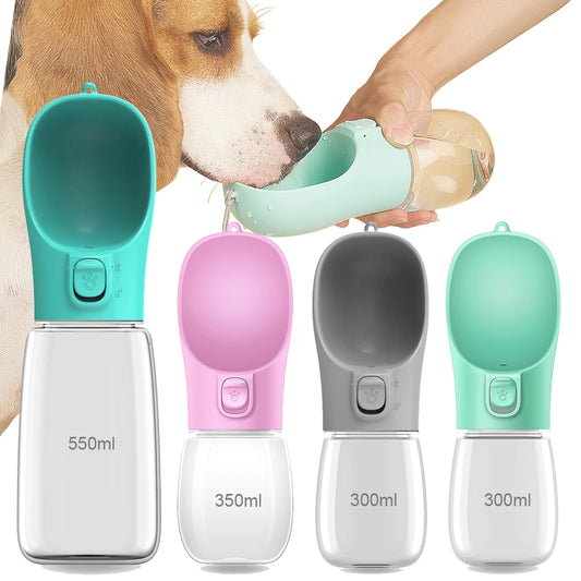 Leak-Proof Portable Pet Water Bottle; Travel Dispenser Cup for Dog Walking