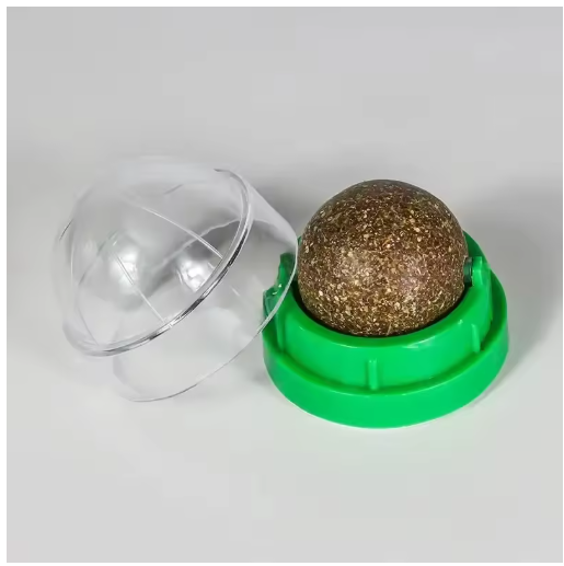 Rotating Catnip Wall Ball; Mountable Lickable Silvervine & Gall Fruit Treat
