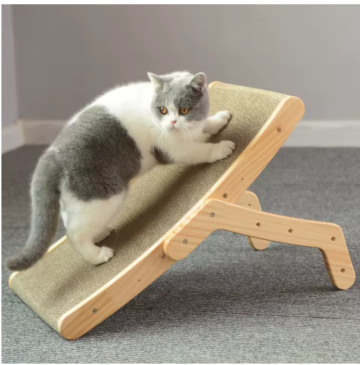 Corrugated Cat Scratching Board; Reversible Cardboard Scratcher Pad for Kittens
