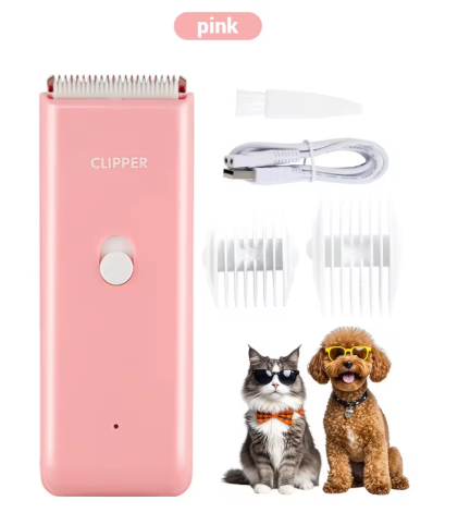 Cordless Rechargeable Pet Grooming Clippers; Heavy Duty Electric Dog Hair Shaver