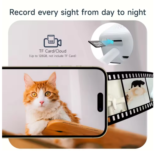 Outdoor SmartView Security Camera; Weatherproof WiFi Video Monitor for Pet Safety