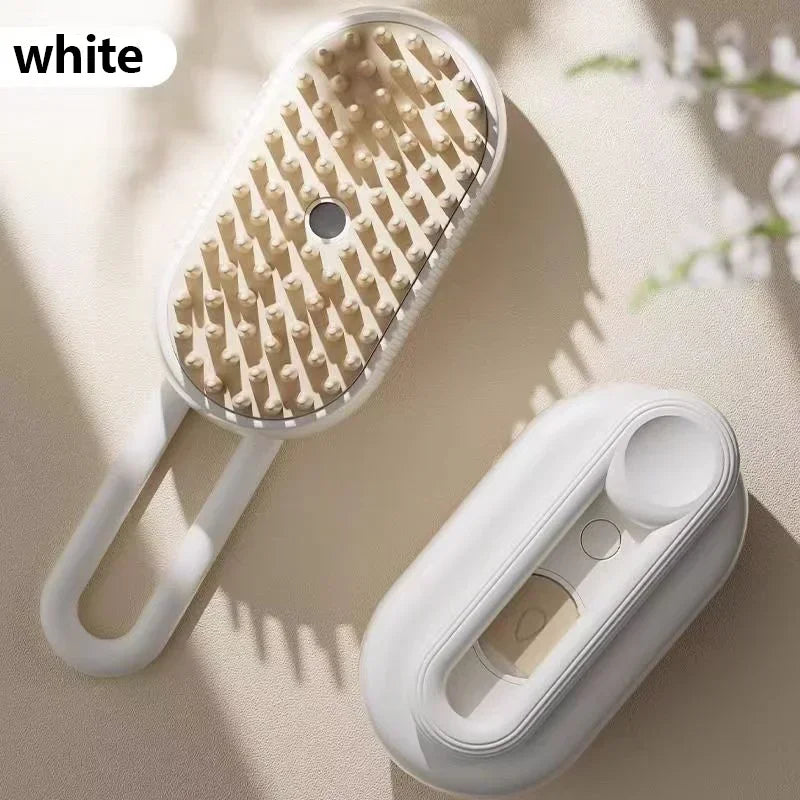 Pet Grooming Mist Comb; 3-in-1 Electric Shedding Slicker Brush for Cats & Dogs