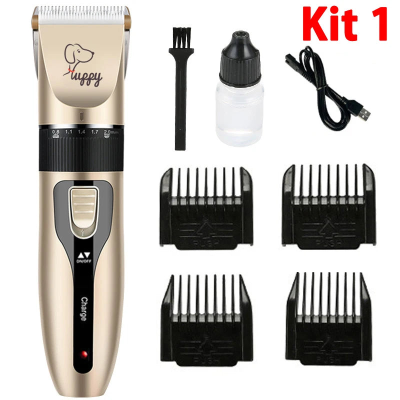 Quiet Trim Low Noise Pet Grooming Clipper; Professional Dog & Cat Hair Trimmer