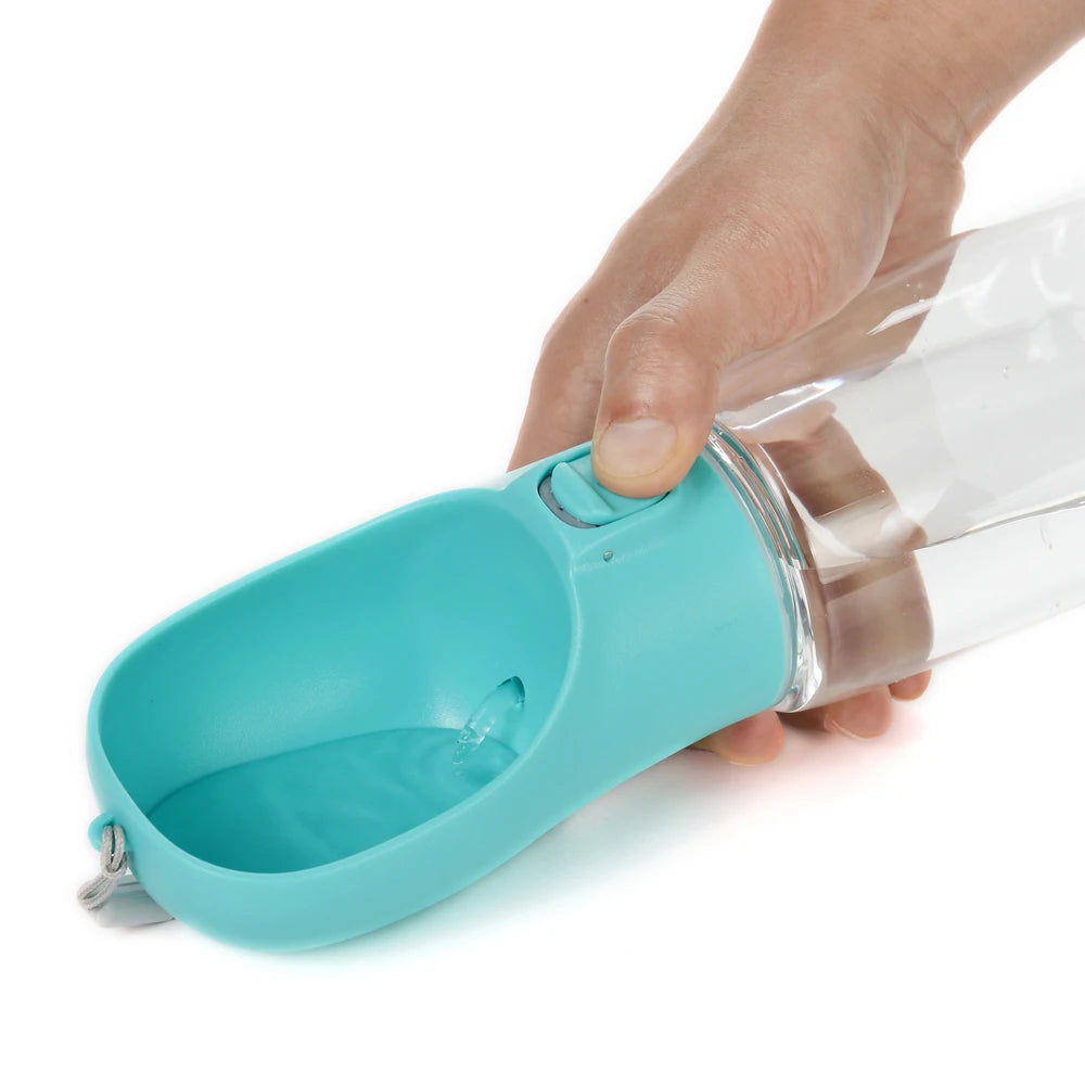 Leak-Proof Portable Pet Water Bottle; Travel Dispenser Cup for Dog Walking