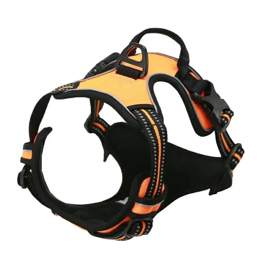 No-Pull Adjustable Dog Harness Set; Breathable Mesh Vest with Matching Leash