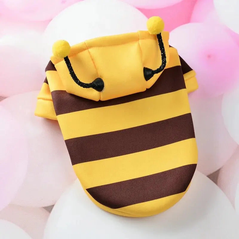 Bumble Bee Cozy Fleece Character Pet Hoodie