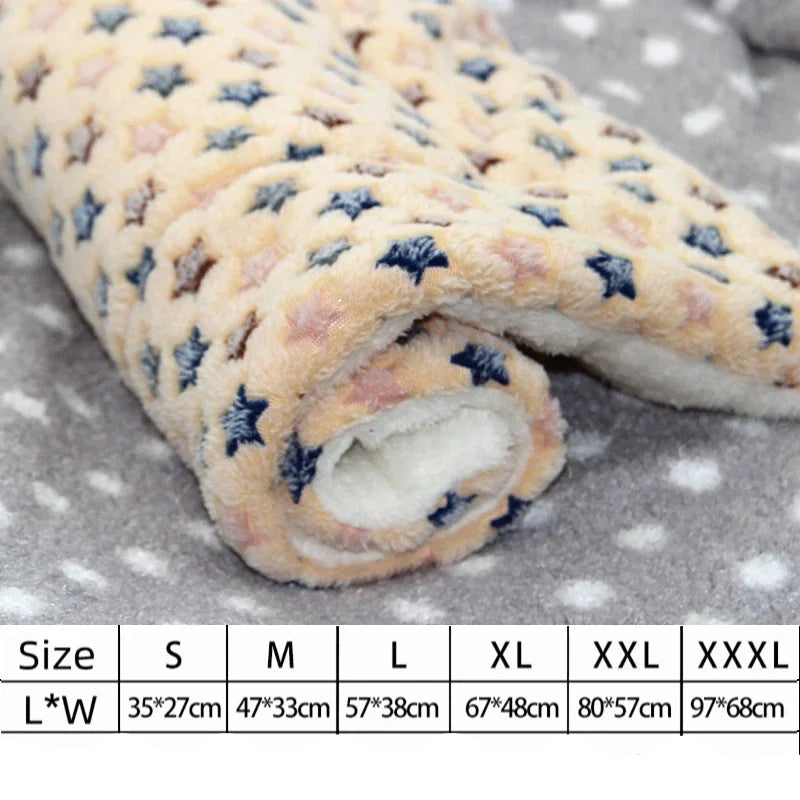 Ultra-Soft Plush Pet Mat; Fleece Kennel Liner & Crate Bed Cushion