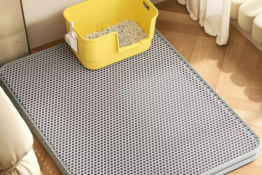 Double Layer Honeycomb Cat Litter Mat; Waterproof Litter Trapping Pad
