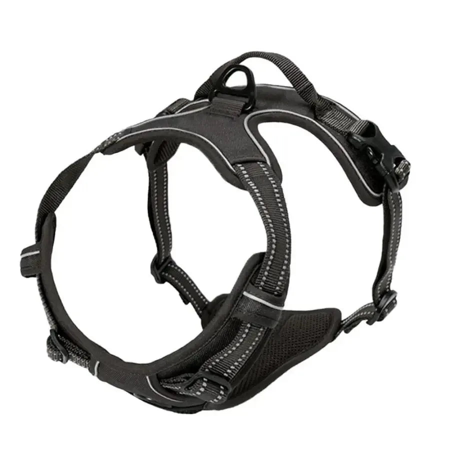 No-Pull Adjustable Dog Harness Set; Breathable Mesh Vest with Matching Leash